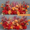 Boda Nueva Boda Auditorio Flecha Maceta Arte Floral Simulación Flor Colgante Camino de Flores Esquina de Flores Rojo Grande Utilería China