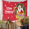 Comercio exterior tapiz navideño transfronterizo popular tela de fondo para decoración navideña decoración de sala de estar tela colgante de Papá Noel