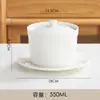 Olla para Sopa de Nido de Pájaro Olla de Cerámica para Sopa Baño María con Tapa Tazón para Huevos al Vapor Postre Saludable Bocadillos Shaxian Olla de Barro para Estofado Revestimiento Interior Creativo