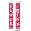 Decoración de Fiesta de Parejas Transfronteriza para el Día de San Valentín Cortina de Puerta Bandera Colgante para Porche Día de San Valentín Chino Romántico Venta al por Mayor