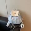 Bolso Minimalista de Tela de Nylon para Mujer 2026 Nuevo Mochila Casual Versátil Mochila para Estudiante y Viajero Bolsa de Viaje