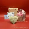 Pastel Personalizado de Corazón de Oro de 52mg Feliz Cumpleaños Moneda de Oro Pieza de Oro Oro Puro 999 Regalo del Día de San Valentín Chino