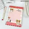 Colección de blocs de notas A5 desprendibles de dibujos animados, libro de páginas de colores para voltear, portapapeles de estudiante portátil, bloc de notas de mensajes