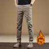 Pantalones casuales de alta gama italianos para hombre, nuevos pantalones rectos de corte slim para 2026, pantalones de vestir para hombre de primavera y otoño