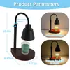 Lámpara Mini Ajustable para Derretir Cera de Aromaterapia, Lámpara para Derretir Velas, Lámpara Pequeña de Mesa para Mesita de Noche de Dormitorio, Luz Ambiental