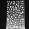 Fábrica Fonte de Comércio Exterior Halloween Vazado Folha de Ouro Adesivos de Unha a Laser F Moda Tendência Presentes de Feriado Feito à Mão