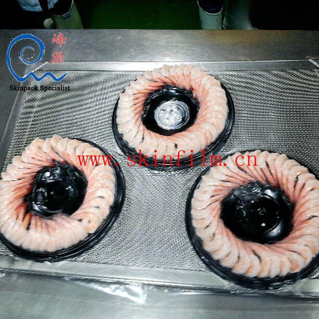 shrimps vacuum skin packaging