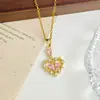 Colar Guirlanda de Flores Coloridas Transfronteiriça Colar Feminino Design de Nicho Acessórios de Sentido Verão Pequeno Fresco Sentido de Alto Padrão Ornamentos