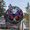 JD116 - Adhesivo de advertencia anticolisión con diseño de mariposa de Amazon transfronterizo, color 3D, adhesivo electrostático para vidrio de ventana, extraíble