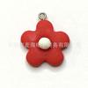 Flor de resina esmerilada, flor de cinco pétalos, margarita, accesorios de bricolaje, material para hacer llaveros, accesorios de red, accesorios de cártamo