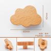 Tirador de Cajón de Hongo de Madera Log Japonés Redondo Madera Agujero Único Gabinete Puerta de Armario de Madera Habitación Infantil Tirador de Madera Maciza
