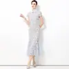 Novo Vestido de Renda sereia de Manga Curta Elegante Estilo Chanel Afinando a Cintura com Recortes Outono 2025