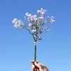 3 Ramilletes Atados a Mano con 62 Flores, Gypsophila Pastoral, Flores Artificiales, Flores Falsas, Exhibición para el Hogar, Estudio de Bodas, Flores Decorativas Pequeñas y Frescas