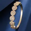 Pulsera de Disco de Estrella de Ocho Puntas Cruzada Incrustada con Circonita Estilo Retro de Alta Gama Moda Individual Elegante para Fiesta Regalo Diario Pulsera Versátil