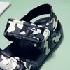 Zapatos Nuevos de Primavera 2021 para Niños Transfronterizos Sandalias de Bebé para Exteriores de Eva Chanclas con Velcro y Lazo Camuflado para Hombres y Mujeres