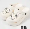 Sapatos Femininos Fechados Estilo Cartoon DIY Sapatos de Jardim para Uso Externo Tendência Outdoor com Solado Grosso Tamancos Eva Xibujia para Mulheres