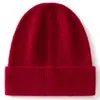 Nuevo gorro de punto acanalado 100% cachemira pura, perfecto para otoño e invierno, que proporciona calidez y protección contra el frío, un gorro de punto versátil tanto para hombres como para mujeres
