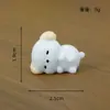 Micro Paisaje Lindo Dibujo Animado Cachorro Blanco Decoración de Escritorio para el Hogar Sala de Estar Decoración Creativa Artesanías de Resina Pequeños Adornos
