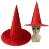 Sombrero de Mago de Halloween Sombrero de Fiesta de Graduación Sombrero de Bruja con Flor de Rosa Sombrero de Bruja Accesorios para la Cabeza de Fiesta Sombrero Rojo
