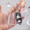 Llavero Acrílico Transparente Cáscara en Blanco Foto de Identificación Marco de Fotos DIY Colgante Colección de Fotos de Celebridades Ídolos