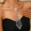 Collar Gargantilla Sexy de Pedrería, Collar Largo, Accesorio de Cuello Personalizado de Moda, Cadena Corta para Clavícula