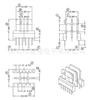 Transformador de alta frecuencia EE1905, esqueleto de doble ranura horizontal de 4+6 pines, HXP-EE1908, distancia entre filas de 12,50 mm, alta frecuencia