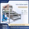 Correia transportadora semiautomática seca direta da fábrica, separador magnético de tambor duplo, separador de metal, rolo magnético forte