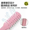 Peine Portátil de Dientes Finos para Uso en Casa, Peine de Estilismo, Peine de Plástico Alisador de Cabello, Exquisito y Duradero, Compacto, Engrosado, Peine Plegable, Peine Masajeador