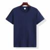 Playera Blanca Pesada de 180g de Manga Corta Verano Oversize Talla Grande Color Puro Camiseta Básica para Hombre y Mujer