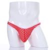 CLEVER-MENMODE - Tanga sexy transparente de cintura baja a rayas de color para hombre, transpirable y divertido, venta al por mayor
