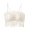 Verão Traceless Lace All-match Beauty Back Camisole Underwear Hollow Gather-up Paramilis Antiderrapante Sutiã de seda