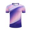 Quick-drying badminton roupas camisa impressão personalizada tênis de mesa roupas top competição treinamento roupas camiseta atacado