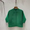 Camisa Retro Elegante Casual de Botones Estilo Chino para Mujer Primavera y Otoño Nueva Holgada Talla Grande Chaqueta Cardigan Plisada