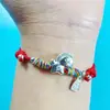 Pulsera de la Fortuna Linda Caballo 2026 Caballo Pequeño Pulsera de Hilo Rojo Tejida para Parejas Nuevas para el Año del Caballo para Atraer Riqueza y Buena Suerte