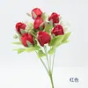 Buquê de Flores Artificiais, Flores Artificiais, Flores Artificiais Atacado, Decoração de Mesa, Decoração de Casa, Flores de Seda, Buquê de Noiva, 7 Cabeças de Pérolas