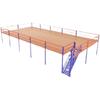 Construcción de División Personalizada en Fábrica de Almacén tipo Loft, Segundo Piso, Plataforma de Viga I, Estanterías Pesadas Tipo Pallet