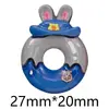 Conejo Zorro Animal Dibujos Animados Rosquilla Comida Juguete Joyería de Resina Accesorios DIY Hecho a Mano Pasador Llavero Material