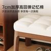 Banqueta de Madera Maciza para Zapatos Almacenamiento en la Puerta de Entrada Banco Asiento Integrado Simple para el Hogar Puerta Bolsa Suave Taburete Sofá