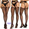 Medias de Rejilla con Tirantes Transfronterizas Alta Elasticidad Pantimedias Sexy sin Entrepierna Malla Fina para Mujer 7528 Tentación Sexy