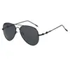 Óculos de Sol Aviador Retrô para Homens, Óculos de Sol com Ponte Dupla de Metal, Óculos de Sol Polarizados Anti-UV, Óculos para Dirigir e Pescar