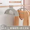 Percha transparente de flocado estilo japonés percha gruesa antideslizante percha de terciopelo para ropa percha de almacenamiento sin costuras