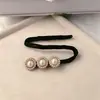 Rizador de Pelo Flor Coreana Simple Elegante Lazo Cabeza de Media Bola Estilo Francés Nuevo Perla Accesorios para el Cabello Pinza para el Cabello de Mujer