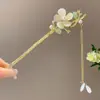 Horquilla de Metal con Borla de Verano 2025 Estilo Chino Nuevo para Mujer Estilo Antiguo Accesorios para Recogidos Accesorios para Banquetes Tocados de Lujo Ligero