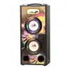 Caixa de som Bluetooth de madeira subwoofer pesado cartão karaokê alto-falante pequeno externo