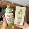 Vaso Isotérmico Infantil Zootopia Vaso con Popote de Acero Inoxidable 316 Ultraman Stitch Vaso de Agua Portátil Infantil