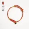 Pulsera Auspiciosa de las Ocho Deidades 2026 Año del Caballo Ocho Deidades del Zodiaco Piedra de Proyección Pulsera Roja Doce Animales del Zodiaco Cultura Creativa