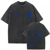 Camiseta Gráfica Milo J La Vida Era Mas Corta Estilo Rapper Vintage Lavado para Homens e Mulheres