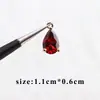 Pendientes de collar con colgante de anillo tipo gota exquisito chapado en oro real de 18 quilates, accesorios de joyería semiacabados