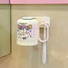 Taza de Enjuague Bucal de Cachorro Lindo, Taza Magnética para Colgar sin Taladro, Resistente al Moho, Drenaje de Agua, Taza Simple para Cepillarse los Dientes en Casa para Parejas