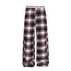 Pantalones casuales holgados a cuadros deportivos para hombre y mujer, estilo perezoso, casuales de pierna recta ancha, pantalones Lop modernos y vibrantes
